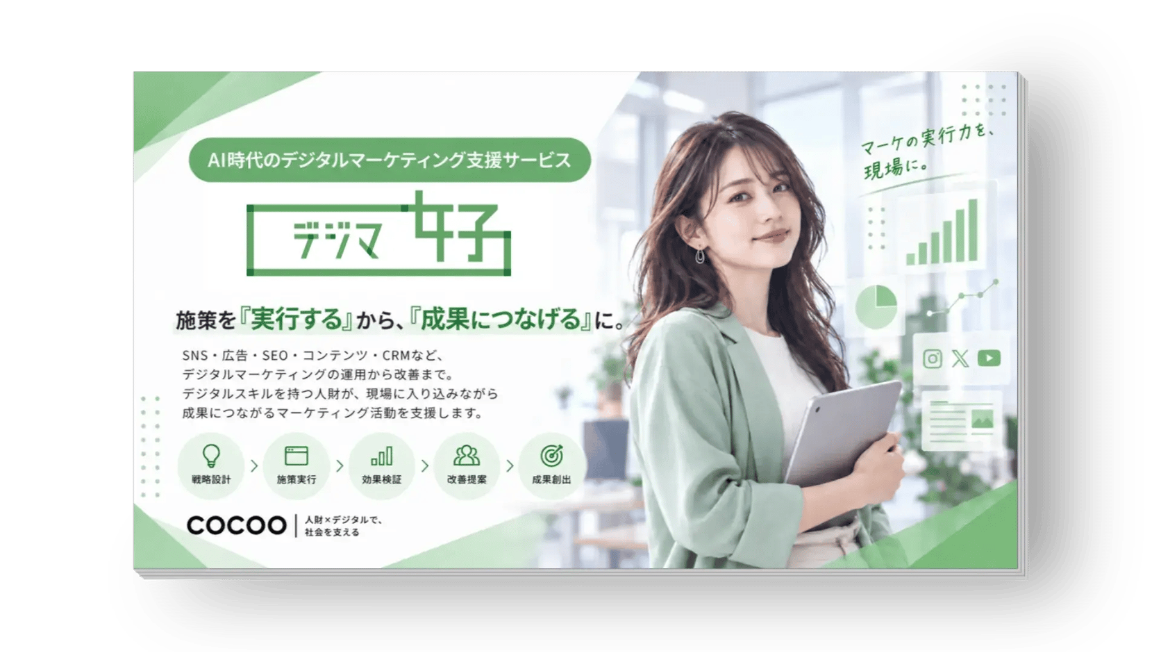 デジマ女子サービスの資料イメージ